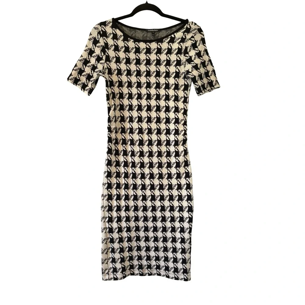 Isabella Oliver Women's Maternity Houndstooth Sheath Dress, Sz 3 / US 8 - Picture 3 of 11
